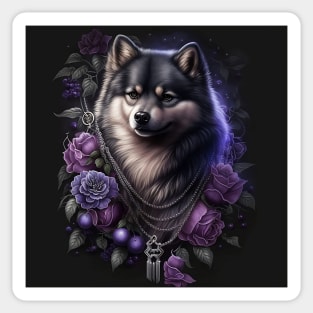 Finnish Lapphund Purple Magic Sticker